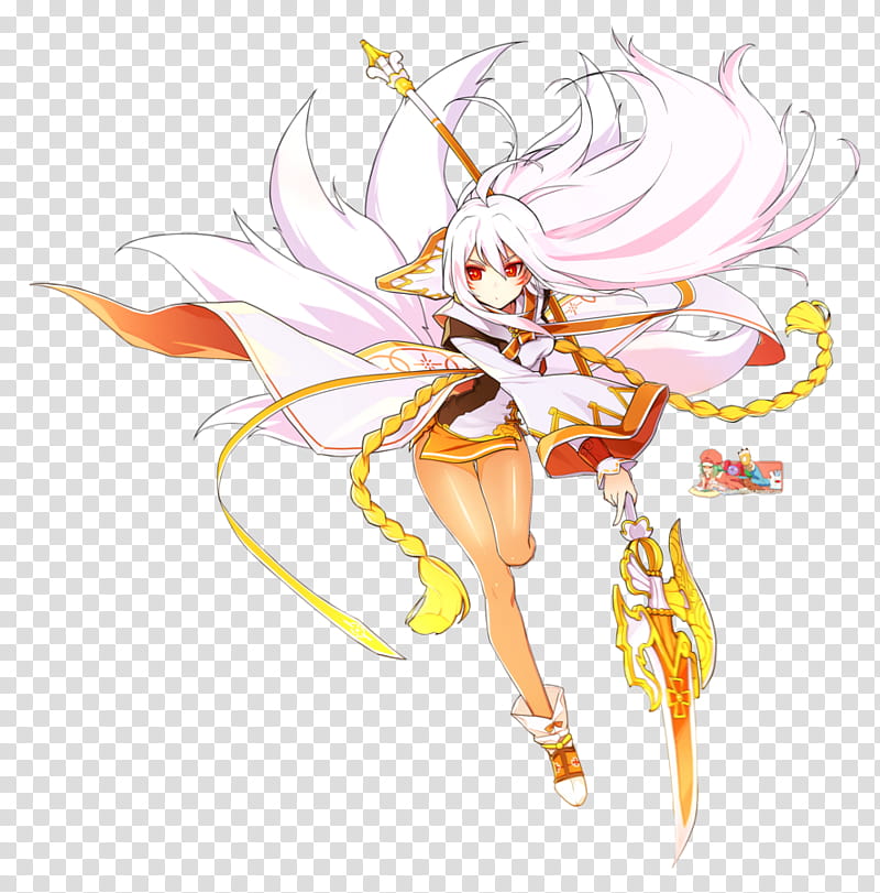 Sakra Devanam Celestial Fox (Elsword), Render transparent background PNG clipart