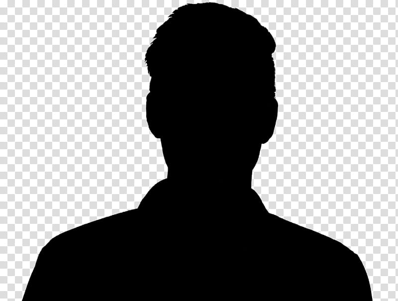 Man, Silhouette, Portrait, Head Shot, Male, Face, Neck, Shoulder transparent background PNG clipart
