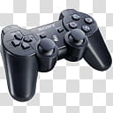 PS Dock Icons, BlackControllerFrontAngle, black Sony PS wireless controller transparent background PNG clipart