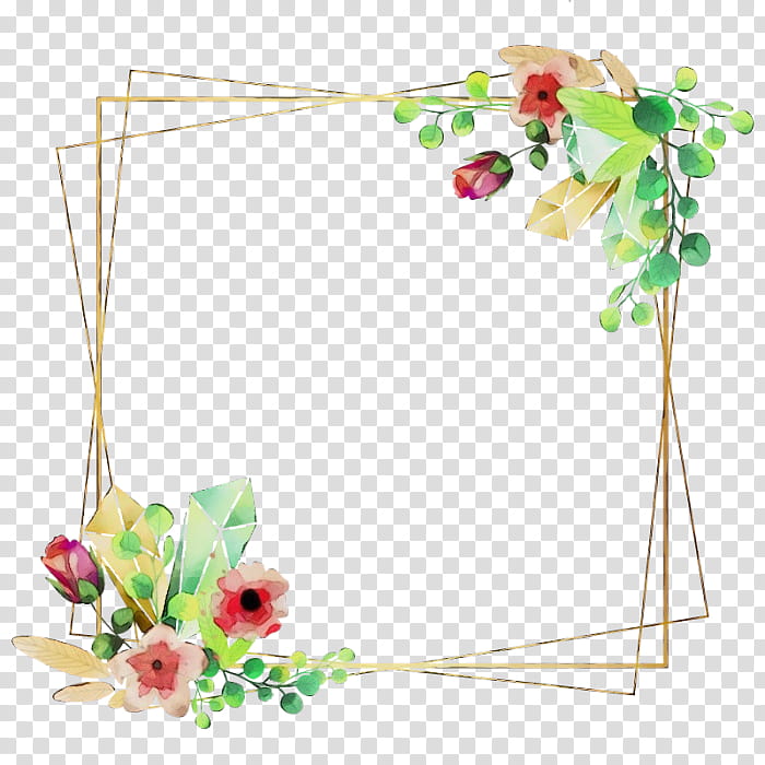 frame, Watercolor, Paint, Wet Ink, Frame, Plant, Paper Product, Flower transparent background PNG clipart