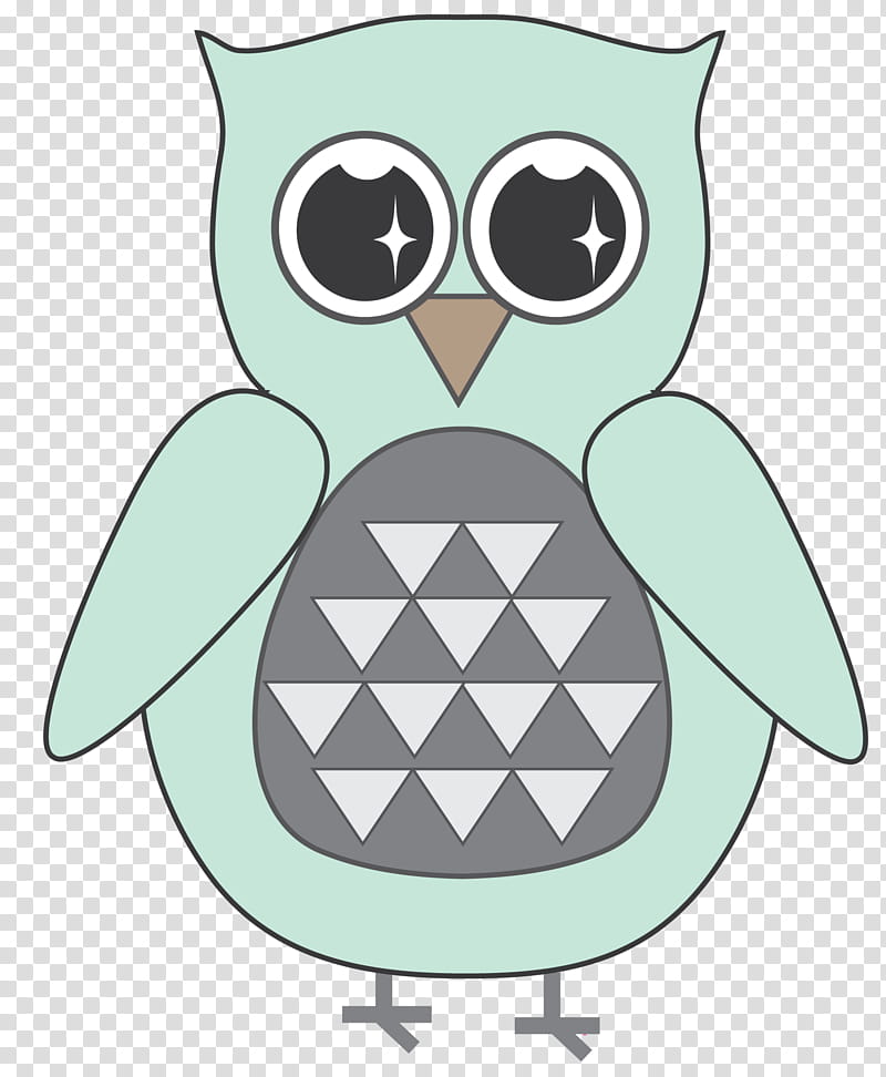 Owl, Bird, Beak, Cartoon, Green, Bird Of Prey, Turquoise, Eastern Screech Owl transparent background PNG clipart