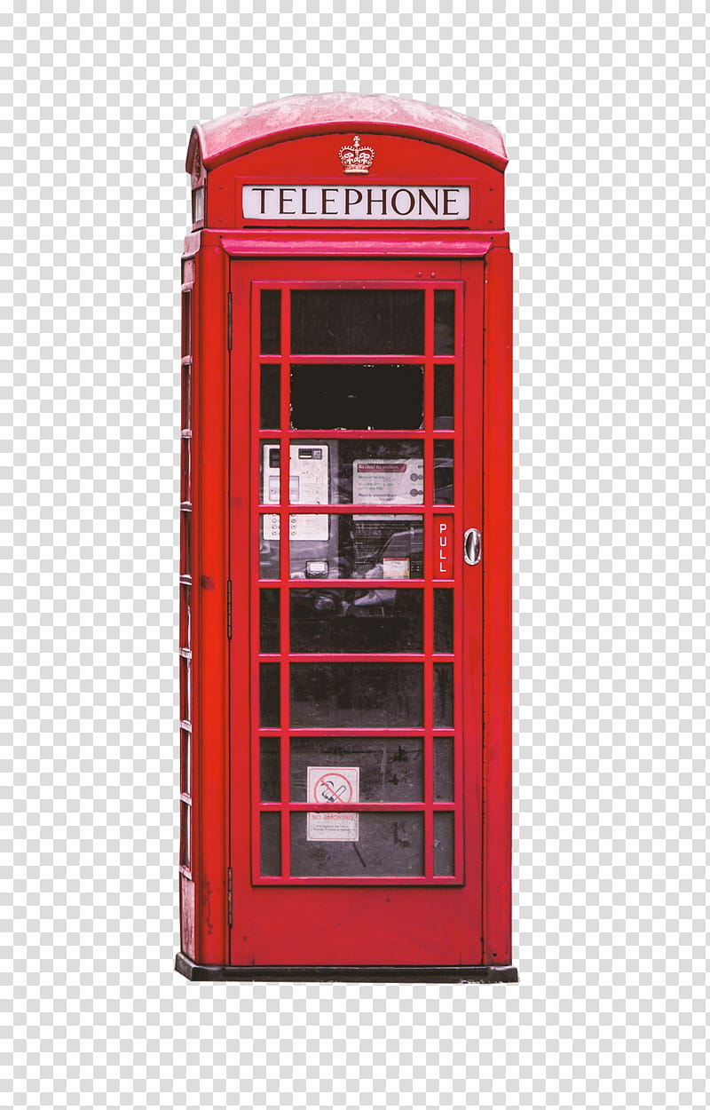 red telephone stall transparent background PNG clipart