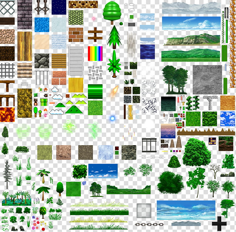 textures, assorted trees collage transparent background PNG clipart