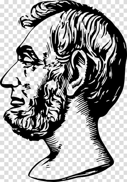 Hair, Lincoln Memorial, Assassination Of Abraham Lincoln, United States, Head, Line Art, Blackandwhite, Drawing transparent background PNG clipart
