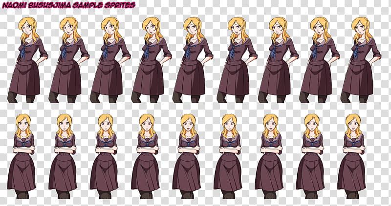 JJBASU Naomi visual novel sprite sample transparent background PNG clipart