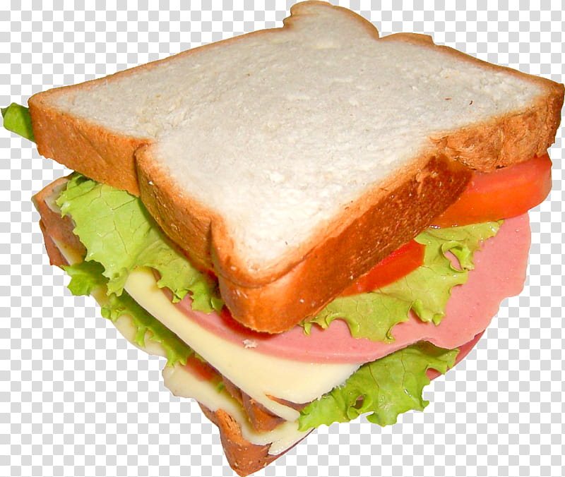 Junk Food, Ham, Sandwich, Hamburger, Bologna Sandwich, Bacon, Bocadillo, Club Sandwich transparent background PNG clipart