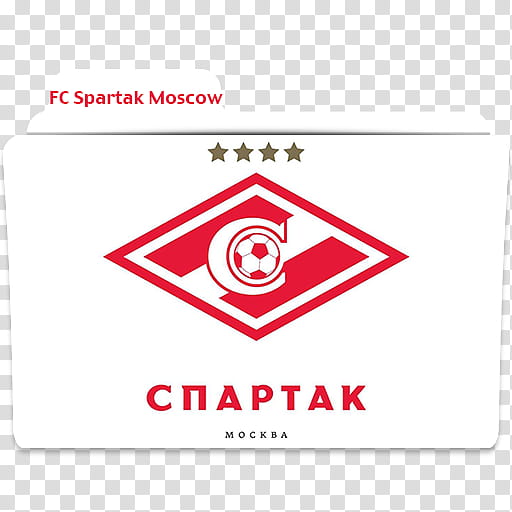 UEFA Football Teams Folder Icons , FC Spartak Moscow Folder transparent background PNG clipart