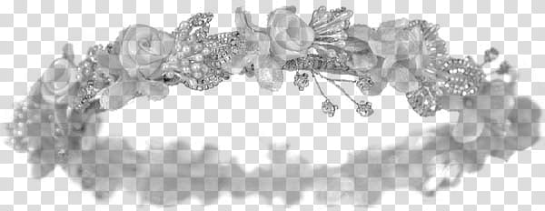 white and silver headdress transparent background PNG clipart