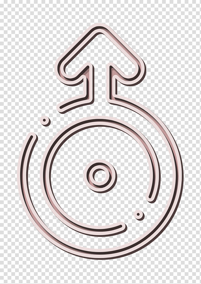Uranus icon Esoteric icon, Symbol, Circle, Metal, Number transparent background PNG clipart