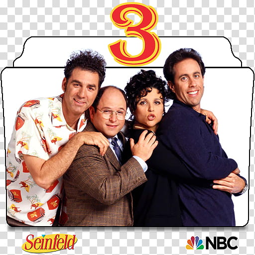 Seinfeld series and season folder icons, Seinfeld S ( transparent background PNG clipart