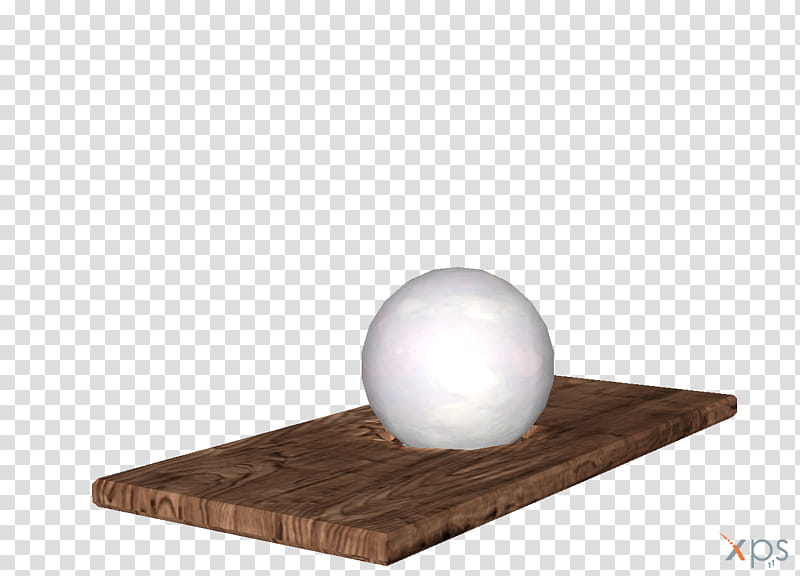 Item  xps, round white ball on wooden tray transparent background PNG clipart