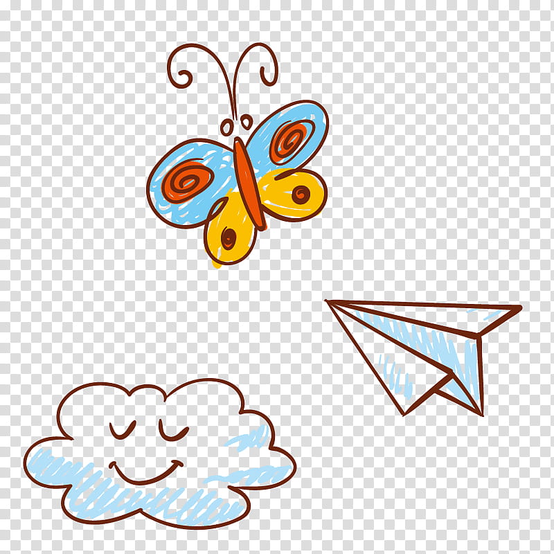 Flower Line Art, Butterfly, Painting, Drawing, Paper Plane, Color, Creativity, Cartoon transparent background PNG clipart