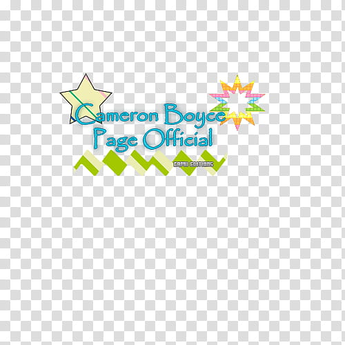 Cameron Boyce Page Official Texto transparent background PNG clipart