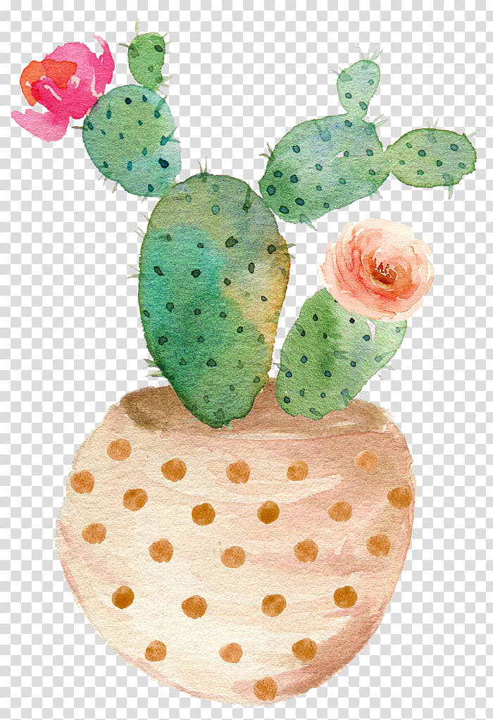 Cactus, Watercolor Painting, Canvas, Succulent Plant, Wall Paintings, Drawing, Barbary Fig, Prickly Pear transparent background PNG clipart
