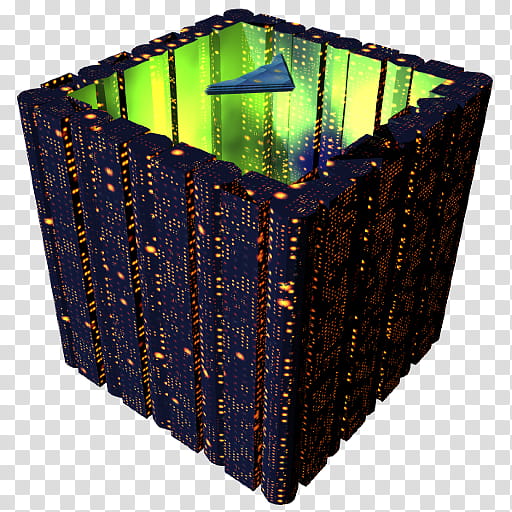 Cubepolis Recycle Bin Icon WIN, PtMidJetY_x, blue and green cube transparent background PNG clipart