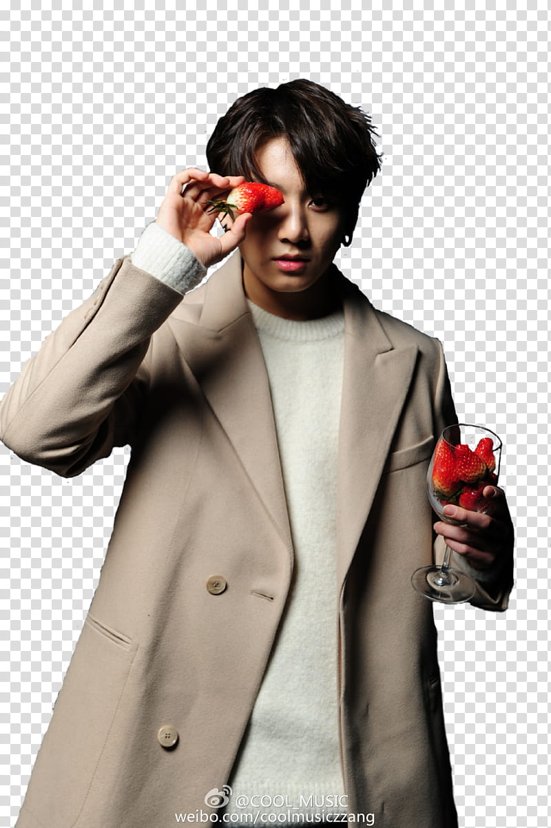 Jungkook, Jeon Jung-kook wearing gray suit jacket transparent background PNG clipart