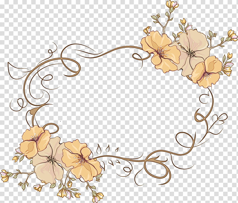 leaf plant flower, Flower Rectangular Frame, Floral Rectangular Frame, Watercolor, Paint, Wet Ink transparent background PNG clipart
