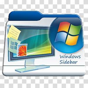 Program Files Folders Icon Pac, Windows Sidebar, Windows Sidebar folder illustration transparent background PNG clipart