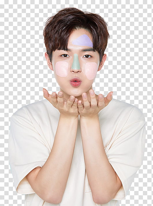 Wanna One Innisfree P, man flying kiss transparent background PNG clipart