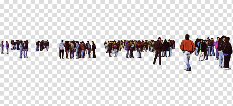 people crowd outerwear team walking transparent background PNG clipart