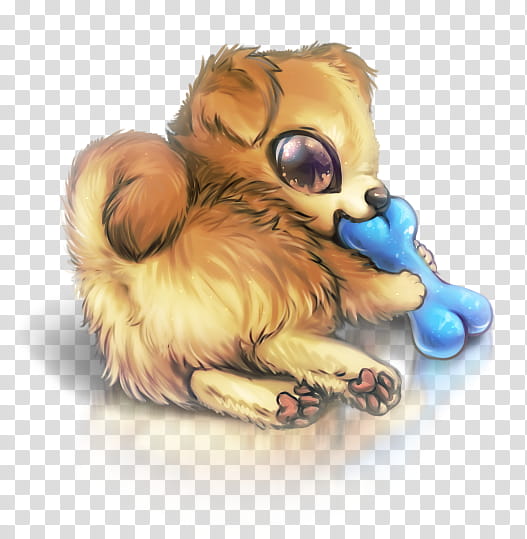 Fofurinhas em para usar em logotipos, brown puppy with blue bone illustration transparent background PNG clipart