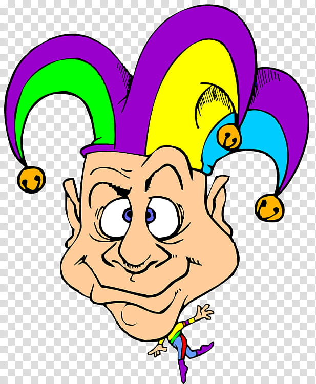 Clown, Jester, Cap And Bells, Carnival, Cartoon, Royal Court, Line, Happy transparent background PNG clipart