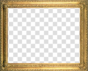 Golden photo frame png image transparent