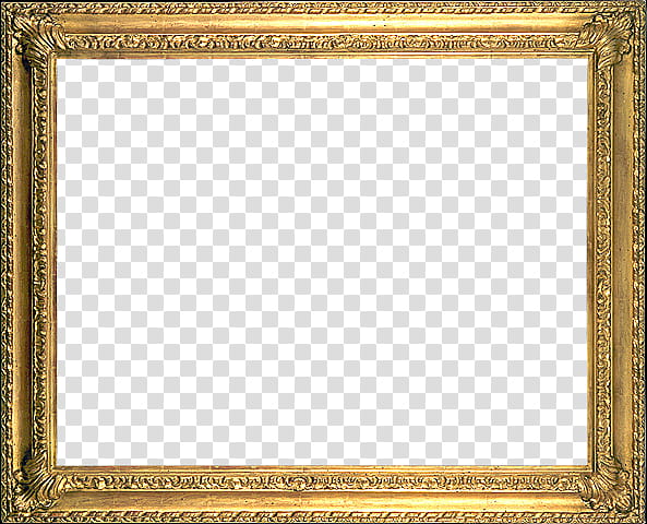 Antique Frames S Rectangular Gold Frame Transparent Background Png