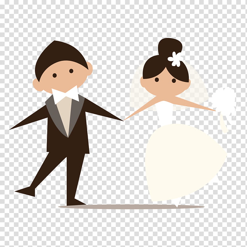 es de novios, married couple illustration transparent background PNG clipart