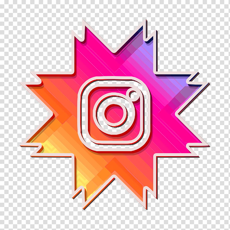 camera icon filter icon instagram icon, Icon, Polaroid Icon, Text, Pink, Line, Logo, Symbol transparent background PNG clipart