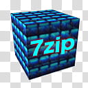 MidnightAqua Archivers  Win, LZMA_-Zip TQ x transparent background PNG clipart