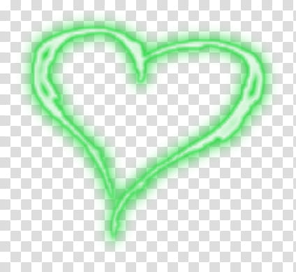 Corazon Verde, green LED heart illustration transparent background PNG clipart