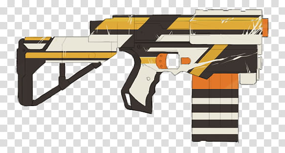 Nerf Retaliator Paint-Concept, white, yellow, and black blaster toy illustration transparent background PNG clipart