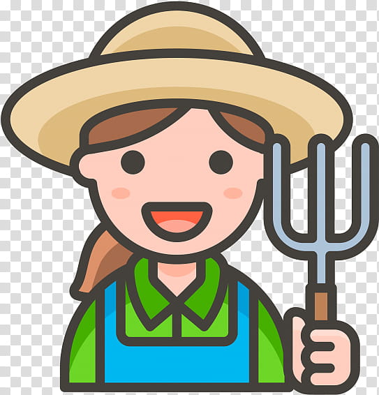 Hat, Agriculturist, Agriculture, Farm, Cartoon, Facial Expression, Green, Smile transparent background PNG clipart