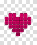SUPER MEGA DE NES, pink heart icon transparent background PNG clipart