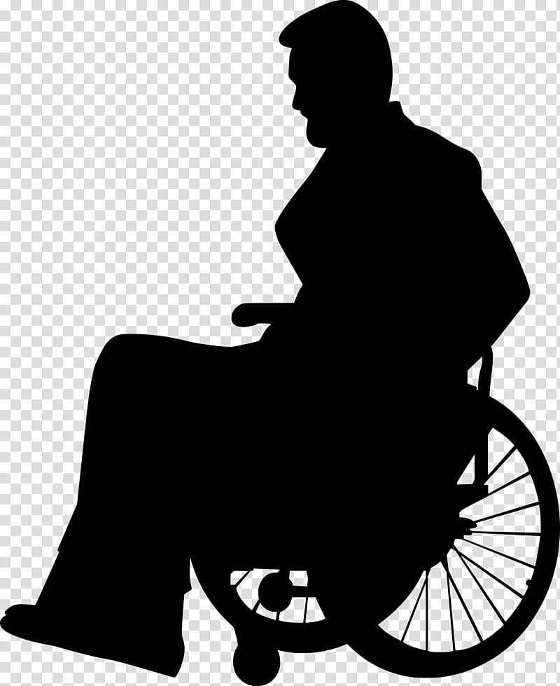 wheelchair clipart black and white