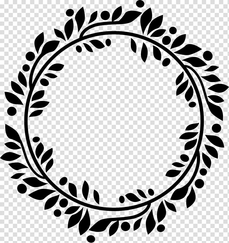 Floral Flower, Floral Design, Drawing, Painting, Leaf, Circle, Ornament, Blackandwhite transparent background PNG clipart