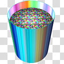Plasma Gradient Tumbler Icons, plFrmotwc_x, cylindrical iridescent cup transparent background PNG clipart