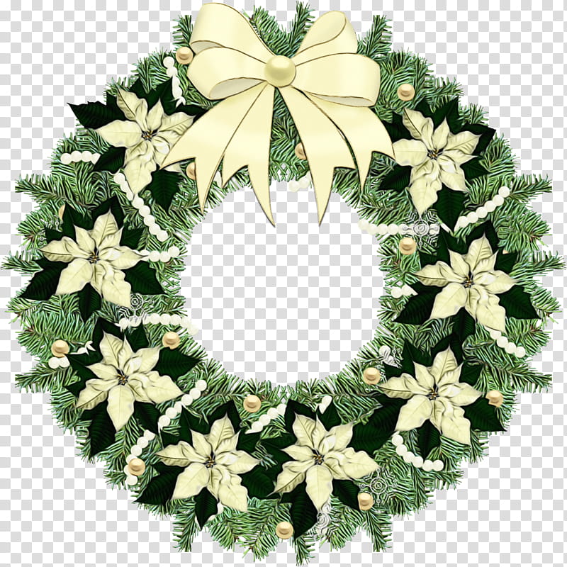 Christmas Poinsettia, Wreath, Christmas Day, Garland, Ornament, Christmas Ornament, Christmas Decoration, Santa Claus transparent background PNG clipart