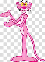 Todo Un Pooco, standing Pink Panther art transparent background PNG clipart