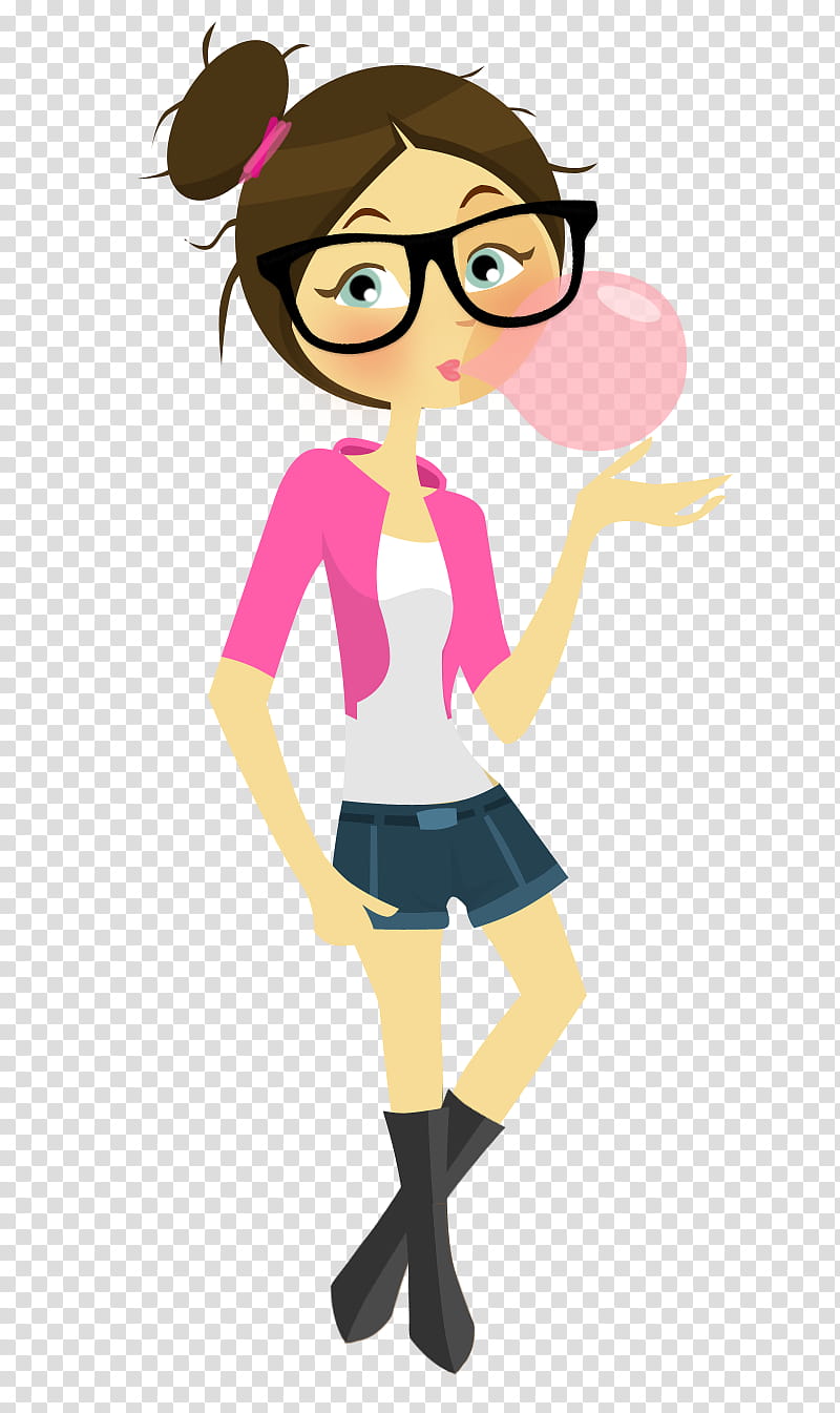 Trendy Girl, woman with pink blazer illustration transparent background PNG clipart
