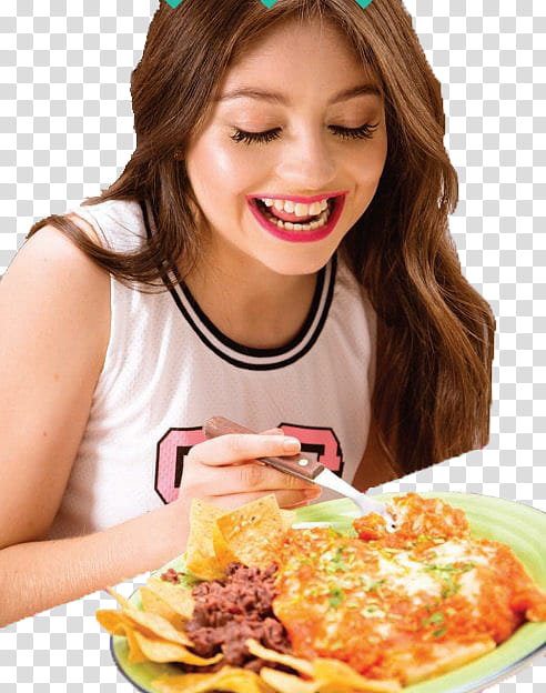 Soy Luna  Nuevos, woman eating while smiling transparent background PNG clipart