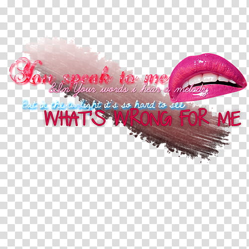 Demi, pink lipstick with text transparent background PNG clipart