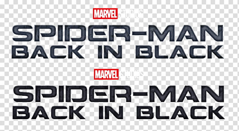 Spider Man Back in Black Movie Logo v transparent background PNG clipart