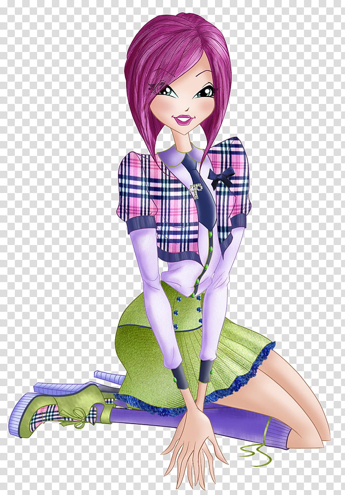 Tecna Preppy Winx Club  transparent background PNG clipart