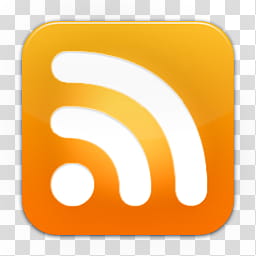 Quadrat icons, rss alt, orange Wi-Fi icon illustration transparent background PNG clipart