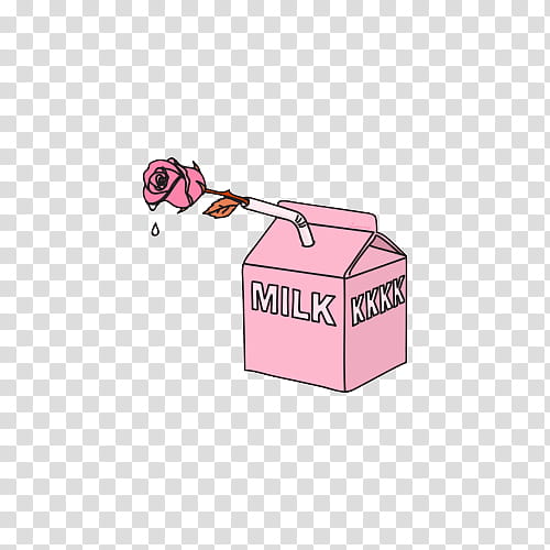 pink milk box illustration transparent background PNG clipart