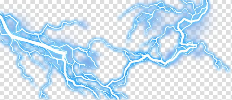 blue lightning white background