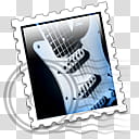 Guitar Stamps Collection, guitar mail icon transparent background PNG clipart