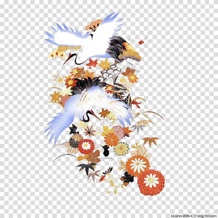 Watercolor Flower, Crane, Redcrowned Crane, China, Gongbi, Watercolor Painting, Tree transparent background PNG clipart